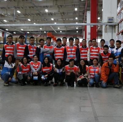 “学术新星计划”参访迪卡侬仓储有限公司